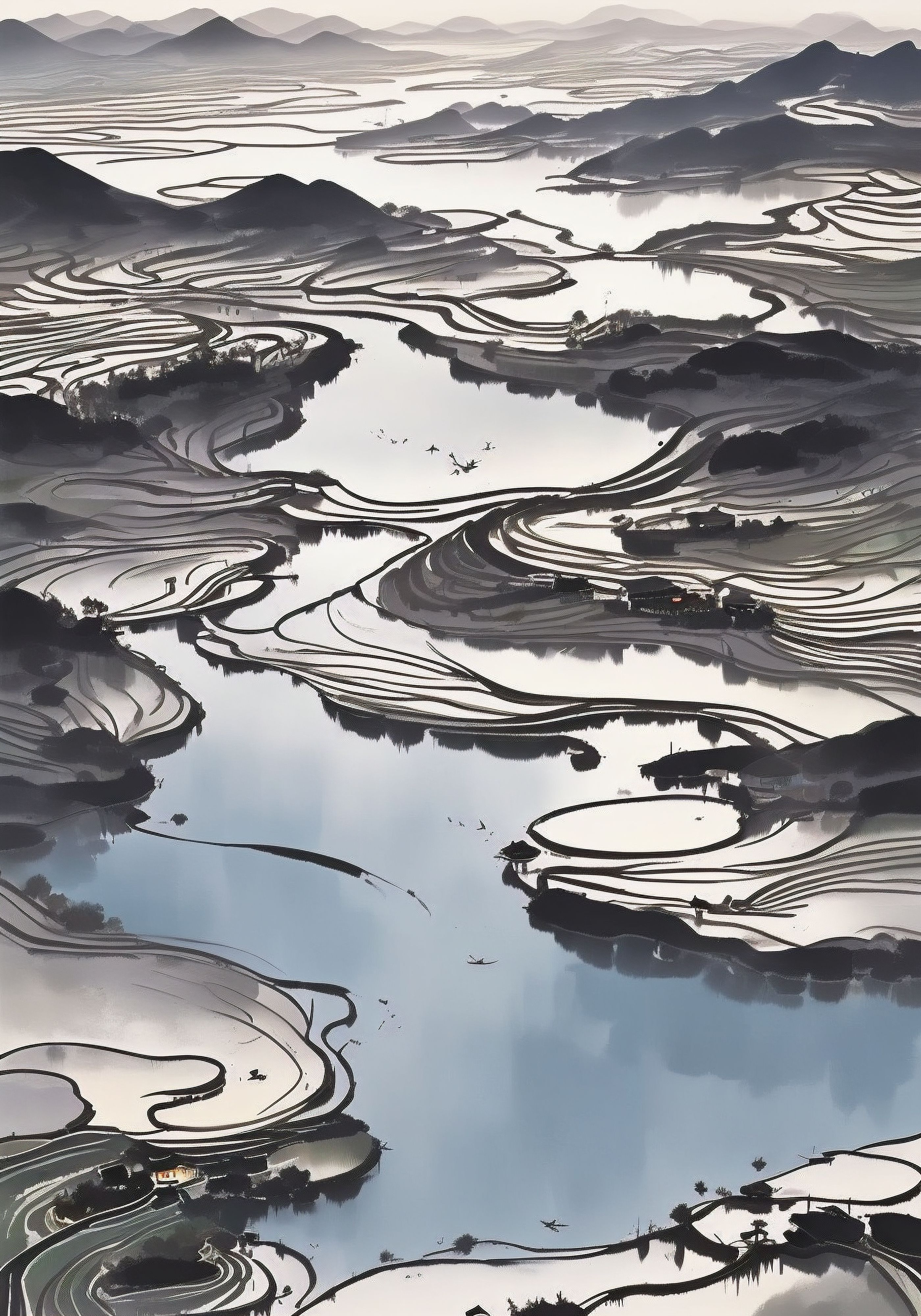 如是山水_写意山水画_1.0-LoRA-如是_AI-Shakker