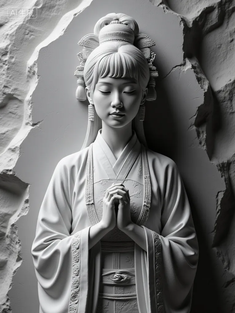 Stone-carved figurative wall sculptures-LoRA-LoraFans-Shakker