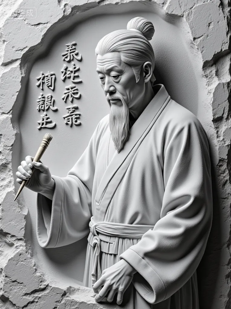 Stone-carved figurative wall sculptures-LoRA-LoraFans-Shakker