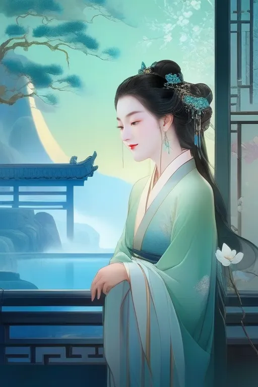 Chinese Style,Traditional Painting Media,Girl,LoRA,SD 1.5