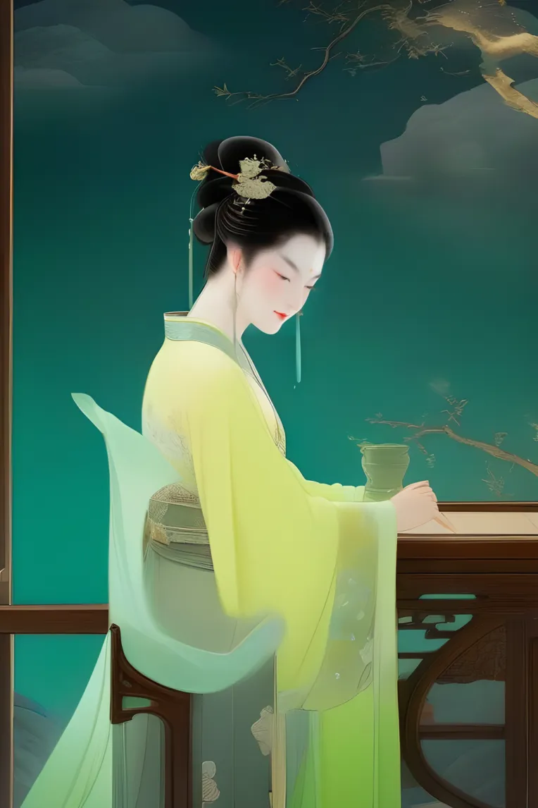 Chinese Style,Traditional Painting Media,Girl,LoRA,SD 1.5