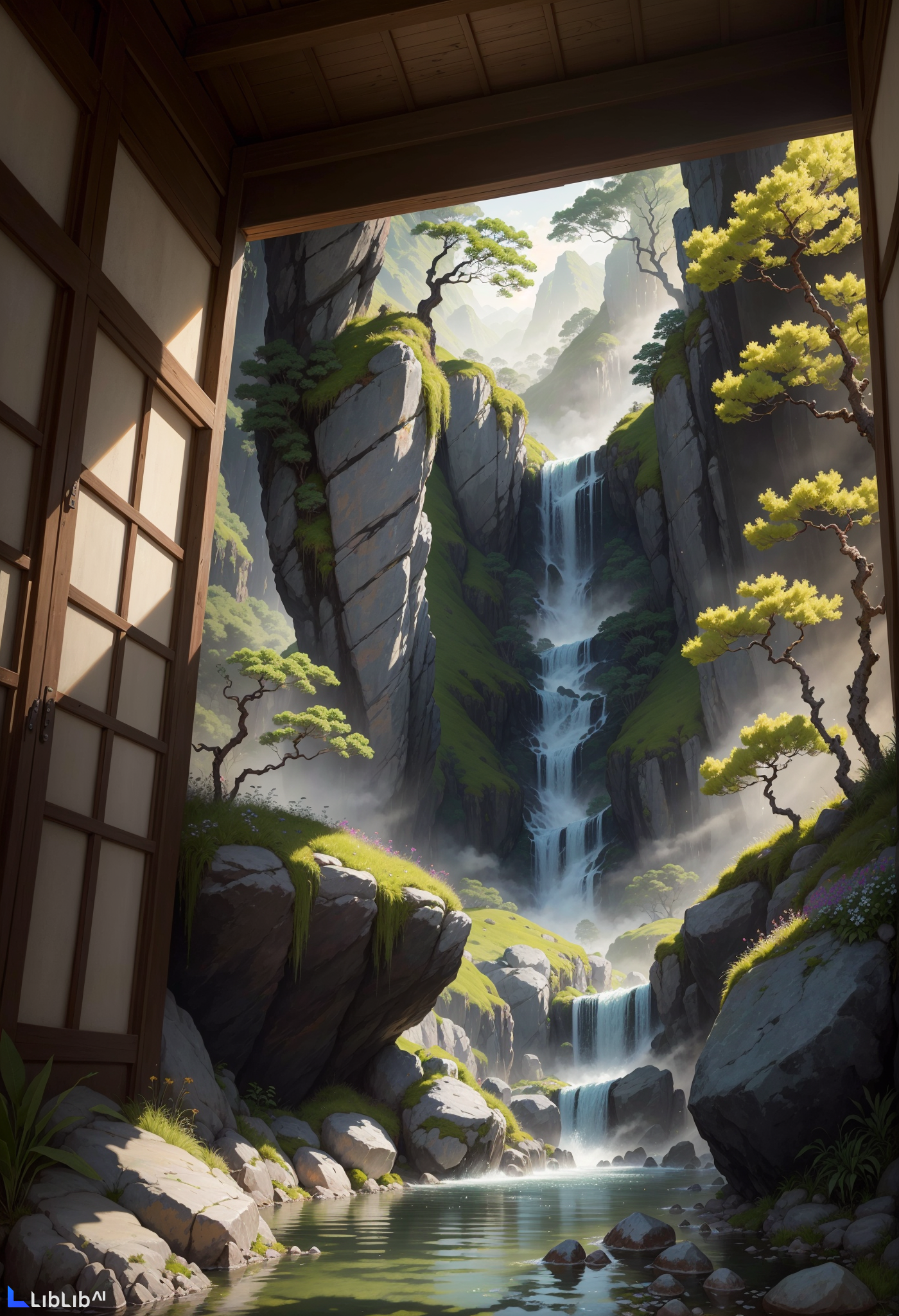 AI绘画-UIA插画|山水墨古韵包装设计-188****0117-AI绘图-LiblibAI