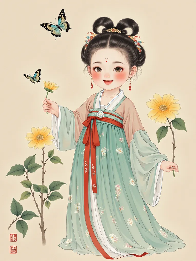 Traditional Painting Media,Girl,Style Boost,LoRA,FLUX.1