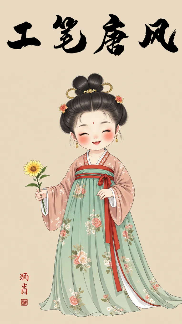 Traditional Painting Media,Girl,Style Boost,LoRA,FLUX.1