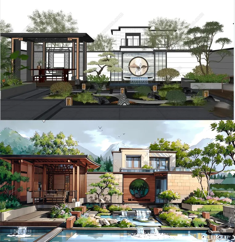 Hand-Drawn,Landscape Design,Space & Scene,LoRA,SD 1.5