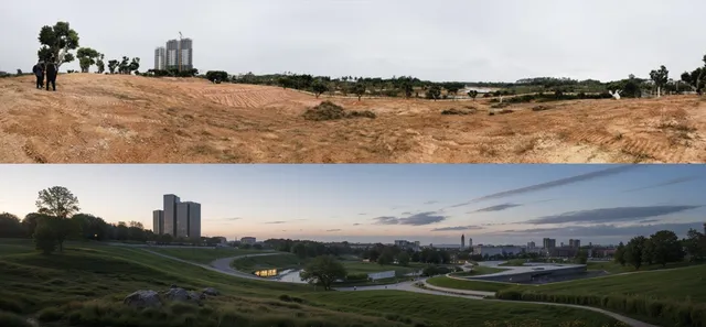 AI image,-QLCD City Park_V0.2