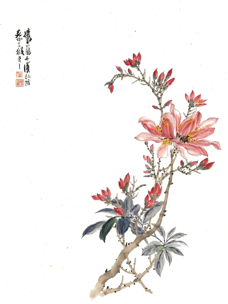 中國  手書花鳥 国色天香- 花鸟画- 99字画网