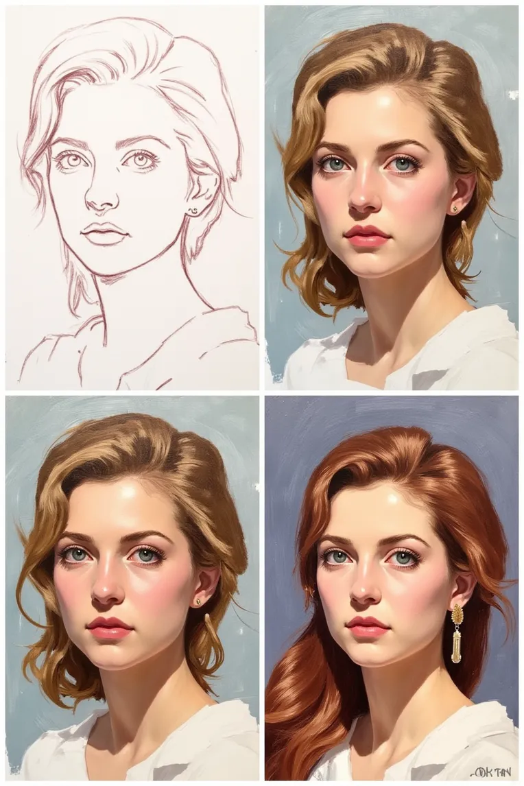 Anime Style,Girl,Composition Control,LoRA,FLUX.1