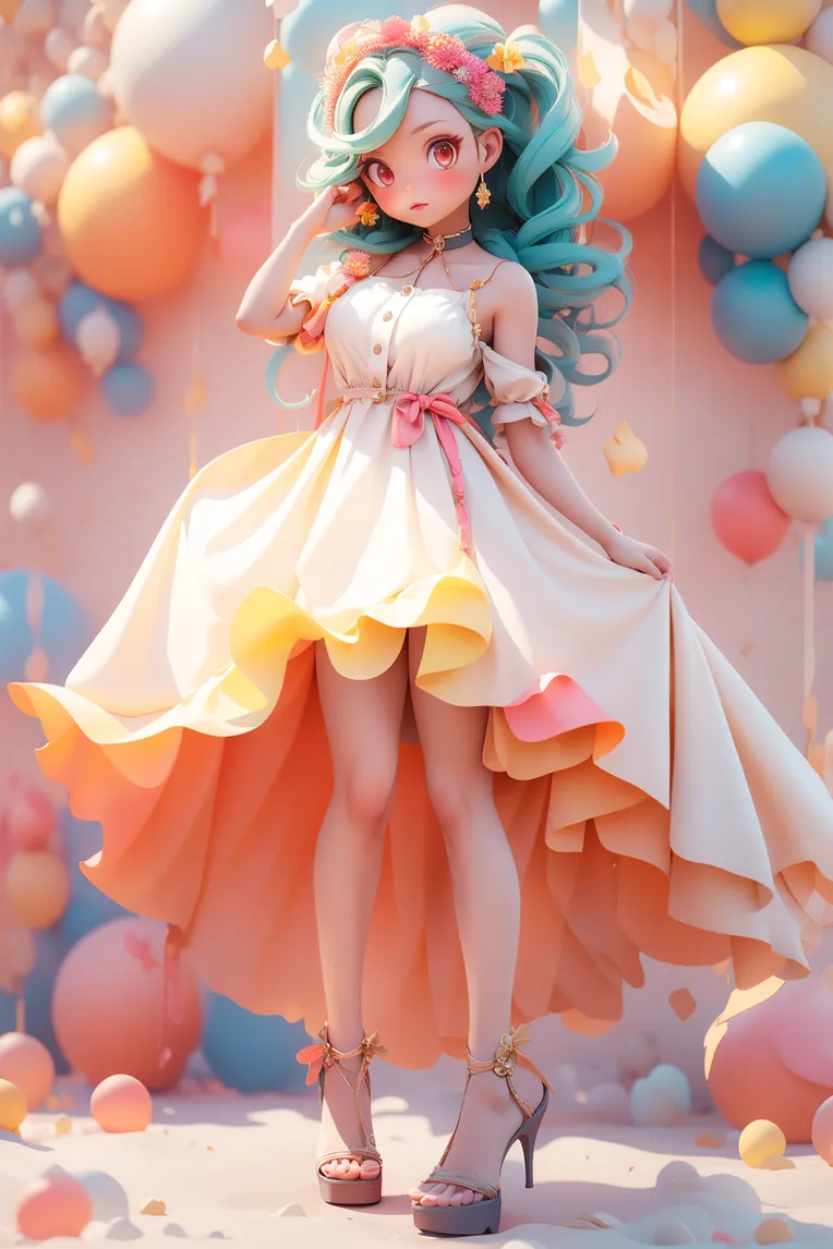 Cartoon style,Digital Painting Media,Girl,LoRA,SD 1.5