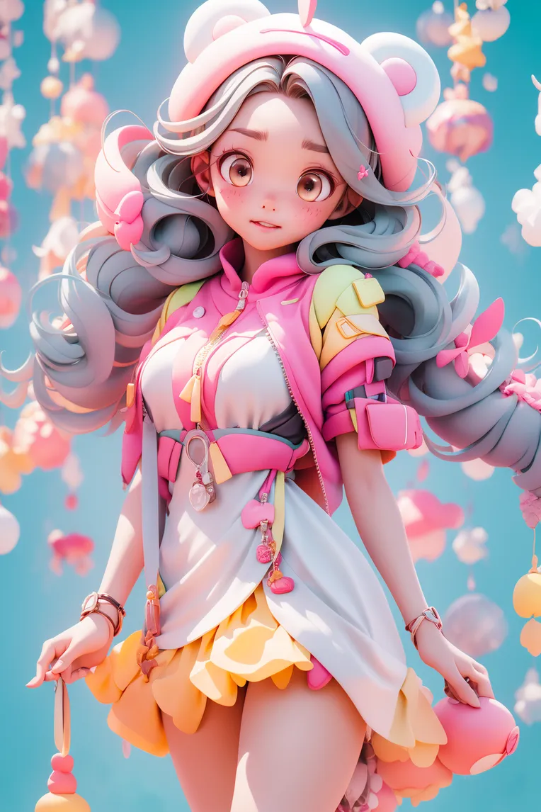 Cartoon style,Digital Painting Media,Girl,LoRA,SD 1.5