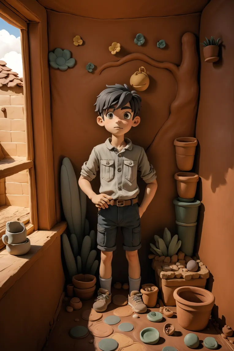 Cartoon style,Digital Painting Media,Boy,LoRA,SD 1.5