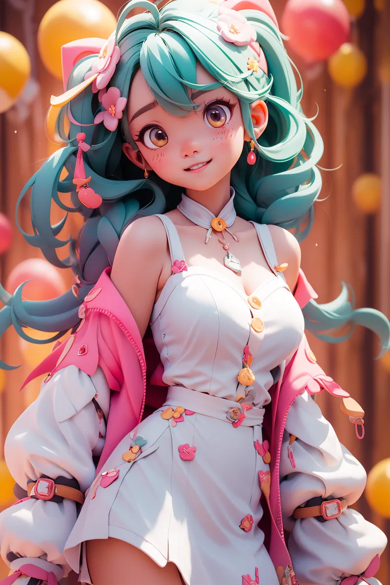 Cartoon style,Digital Painting Media,Girl,LoRA,SD 1.5