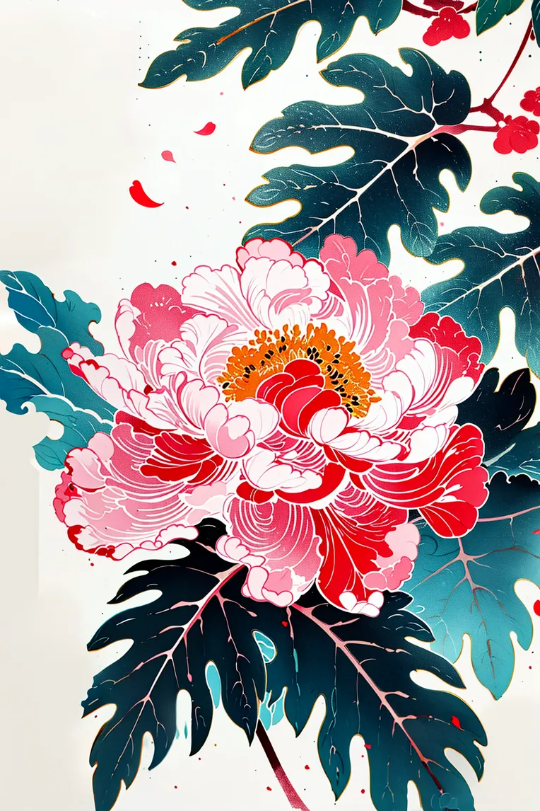 Flat,Chinese Style,Flat Illustration,Checkpoint,SD 1.5