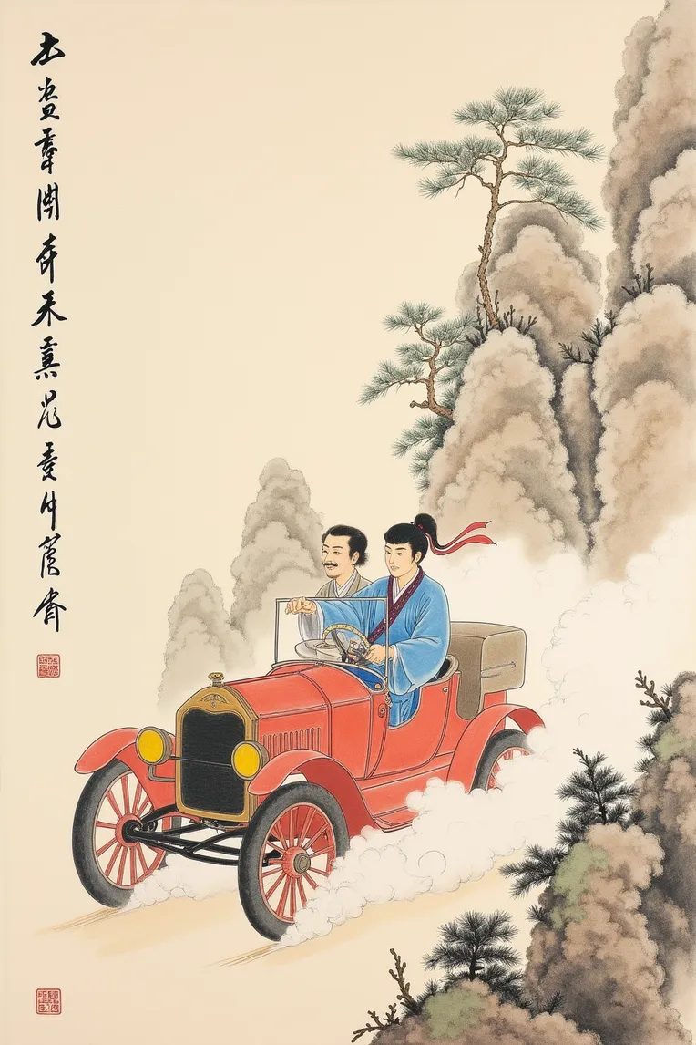 Chinese Style,Traditional Painting Media,Boy,LoRA,FLUX.1