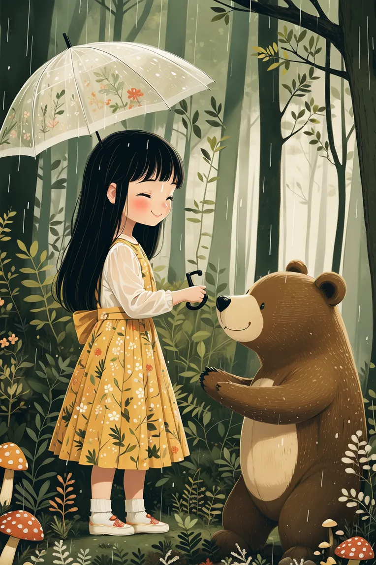 Kids' Illustration,Girl,Style Boost,LoRA,SD 1.5