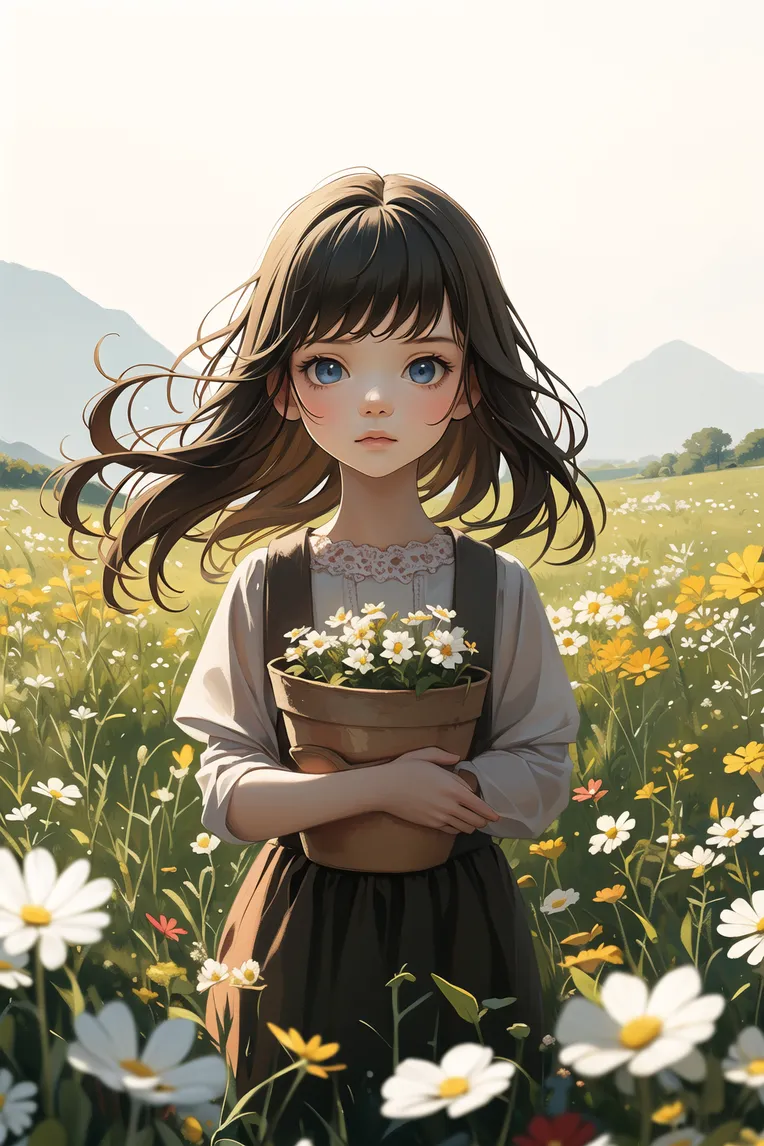 Kids' Illustration,Girl,Style Boost,LoRA,SD 1.5