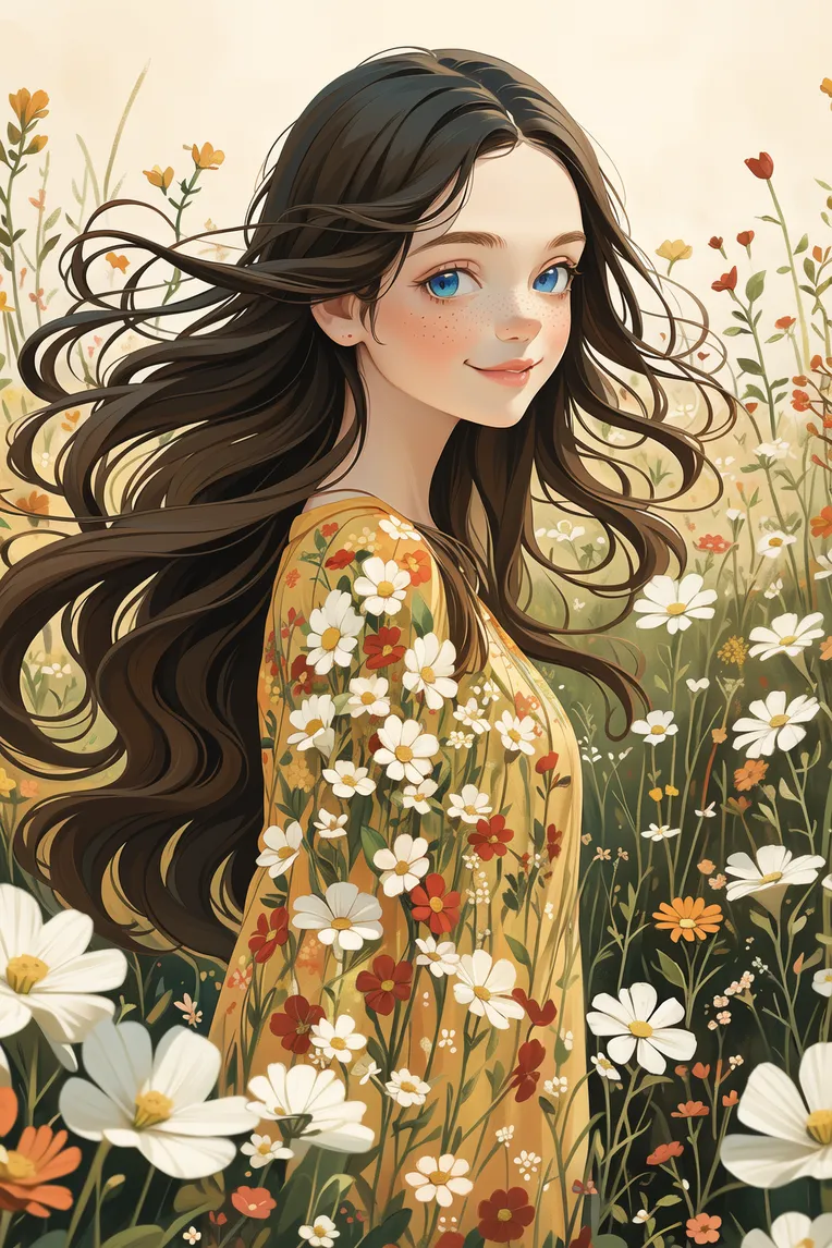 Kids' Illustration,Girl,Style Boost,LoRA,SD 1.5