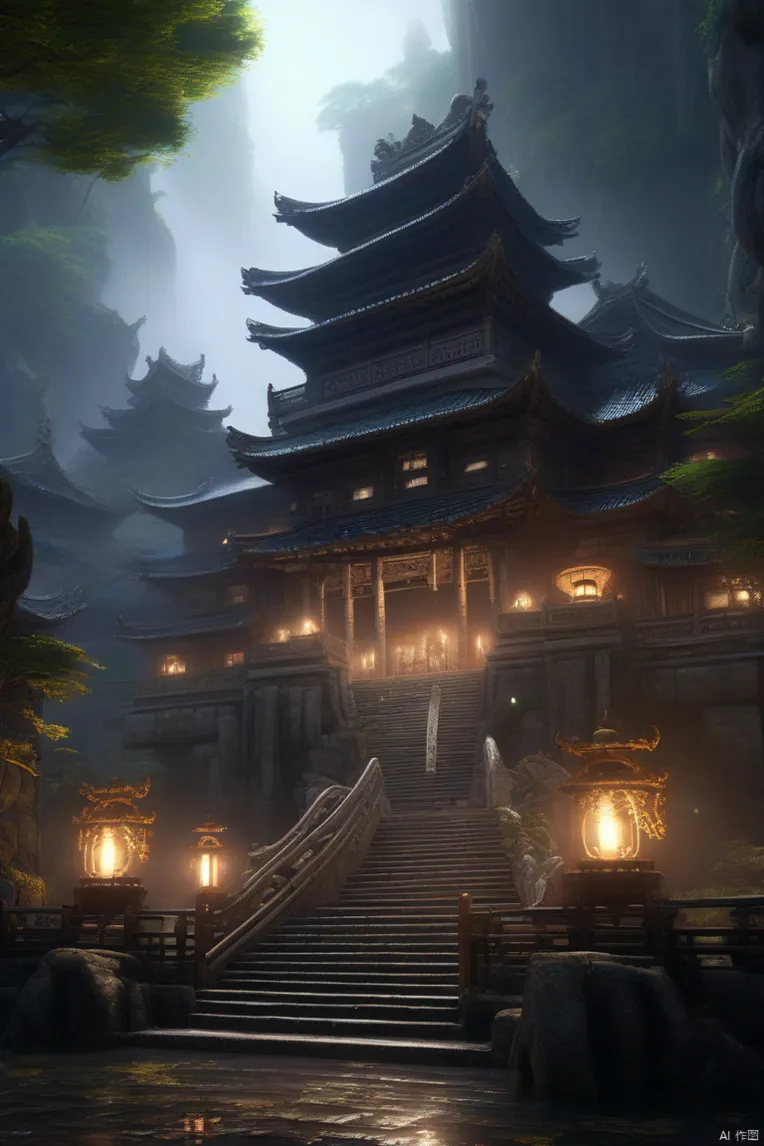 CGI style,Chinese Style,Anime Scene,LoRA,HunyuanDiT v1.2