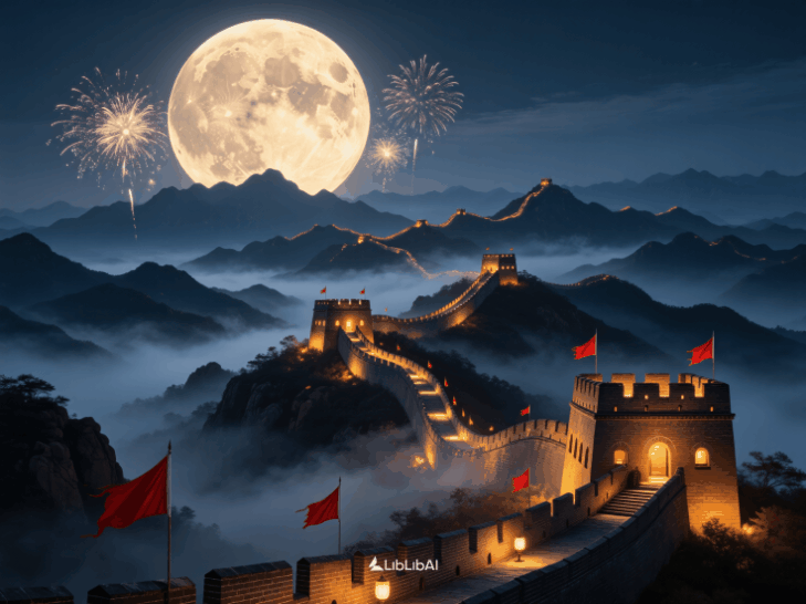 Qwen Image-Mid-Autumn traditional Chinese style scene Qwen-国风场景-V1.0