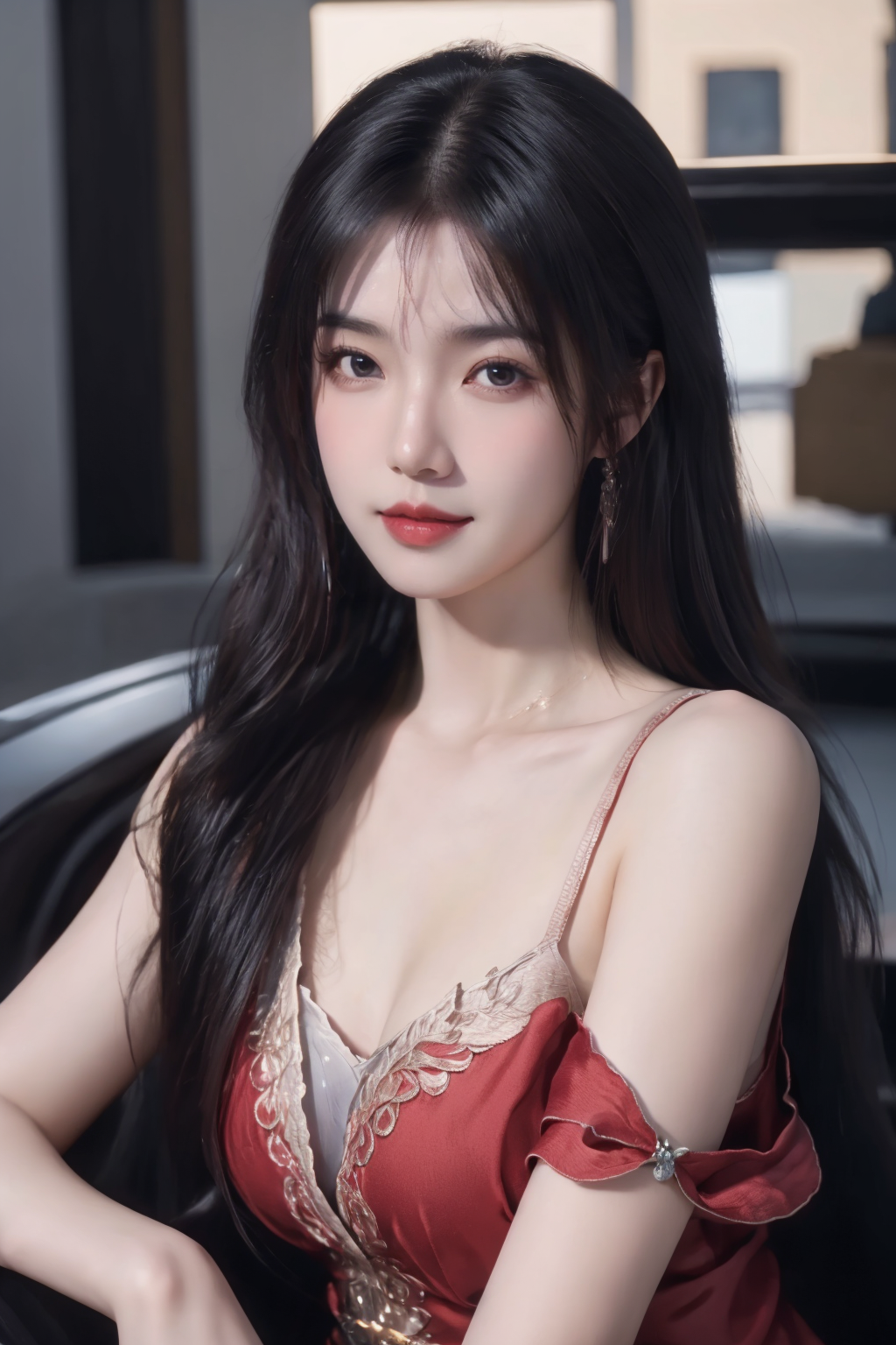 Realistic and atmospheric sweet girl. 1.0