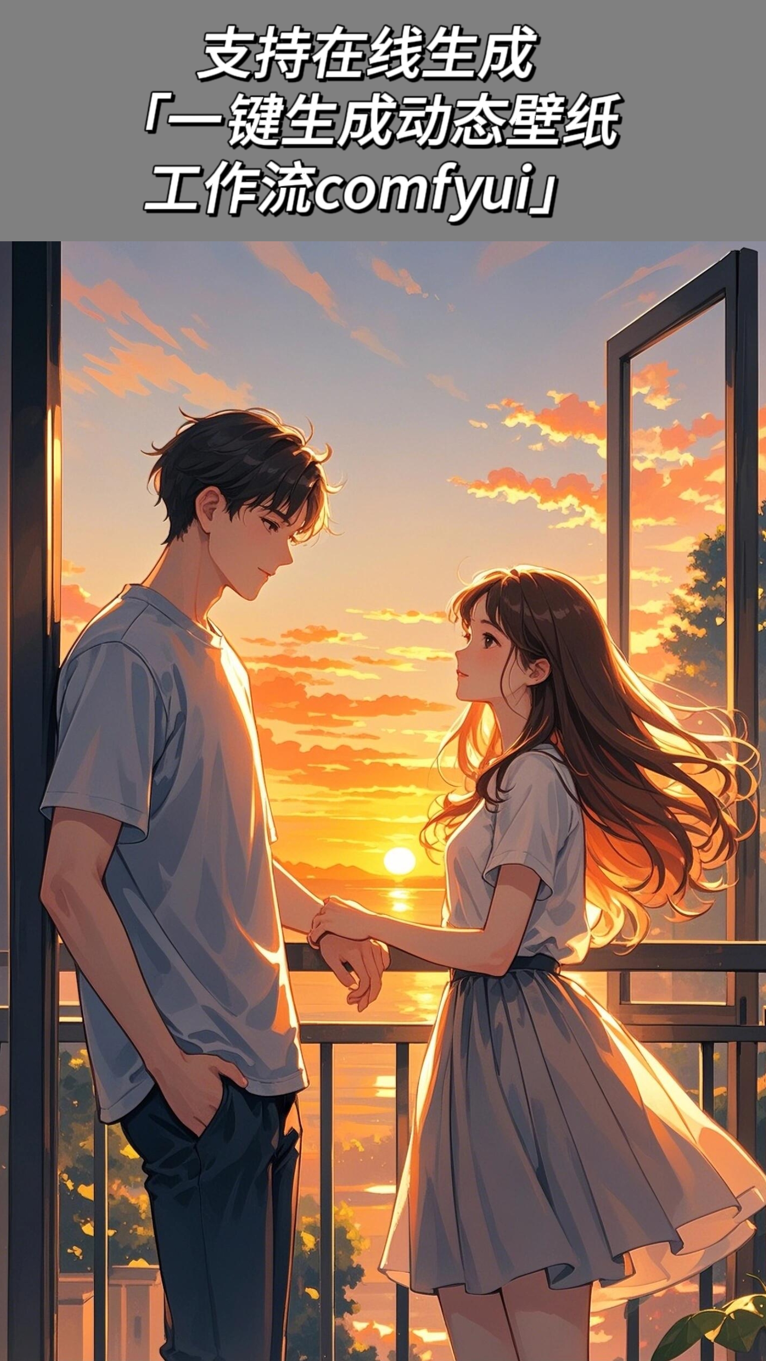 大人気新品セール ブ 一键生成动态壁纸（运动笔刷）工作流comfyui-Workflow-柚七-Shakker 小物