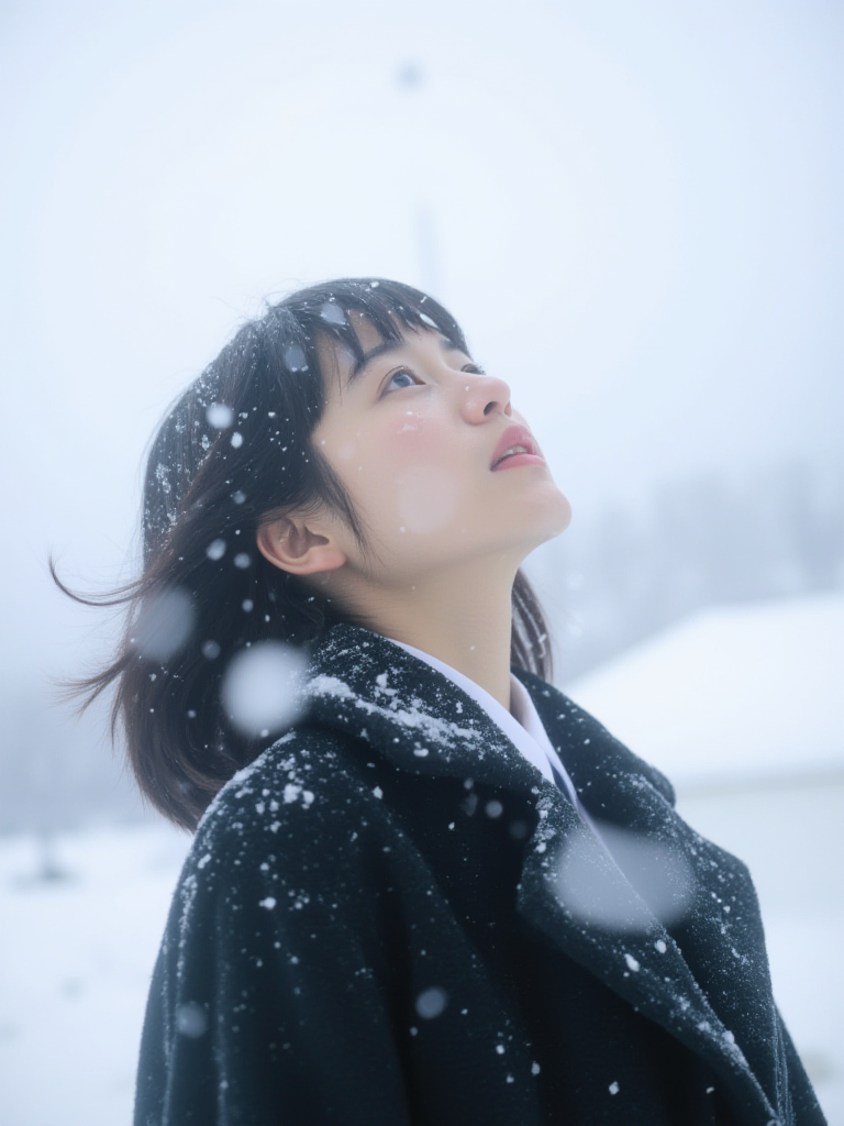 Japanese-style snowy atmosphere  F.1