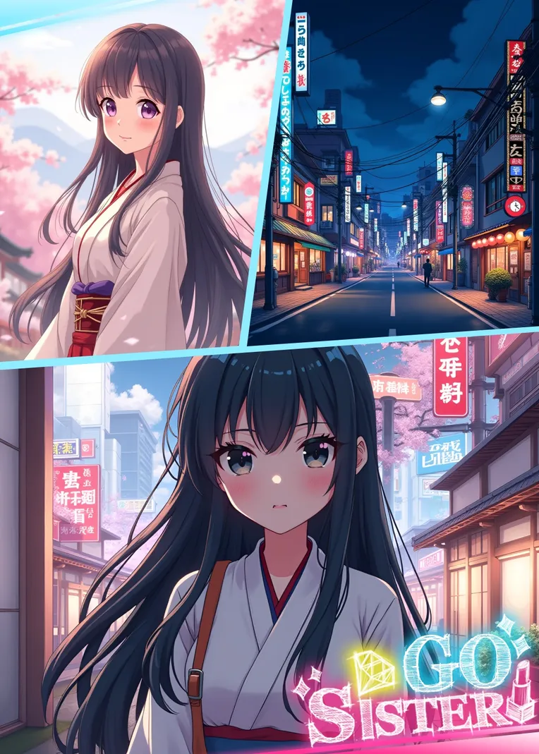 Anime Character,Girl,Composition Control,Workflow,