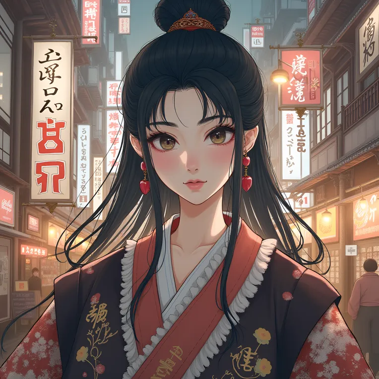 Anime Character,Girl,Composition Control,Workflow,