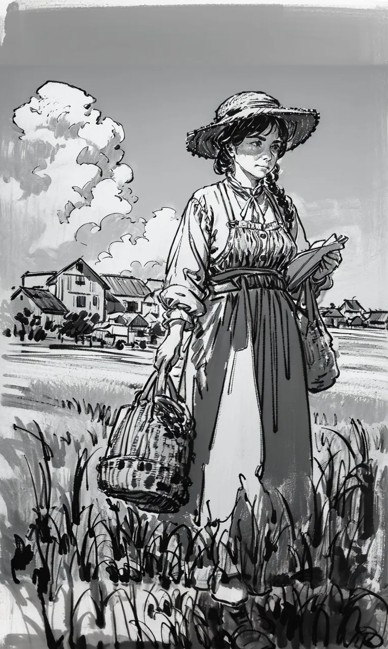 Hand-Drawn,Traditional Painting Media,Girl,LoRA,SD 1.5