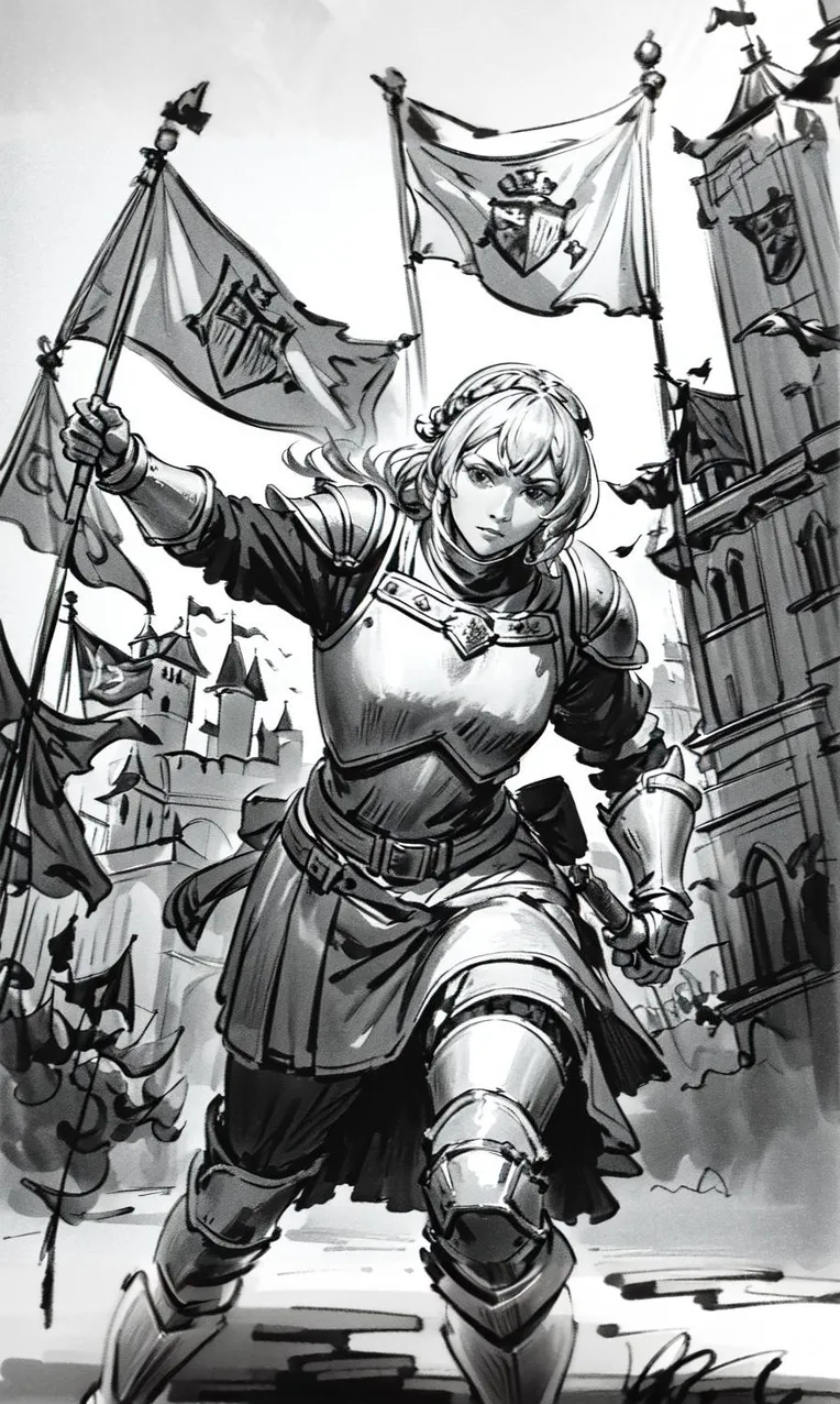 Hand-Drawn,Traditional Painting Media,Girl,LoRA,SD 1.5