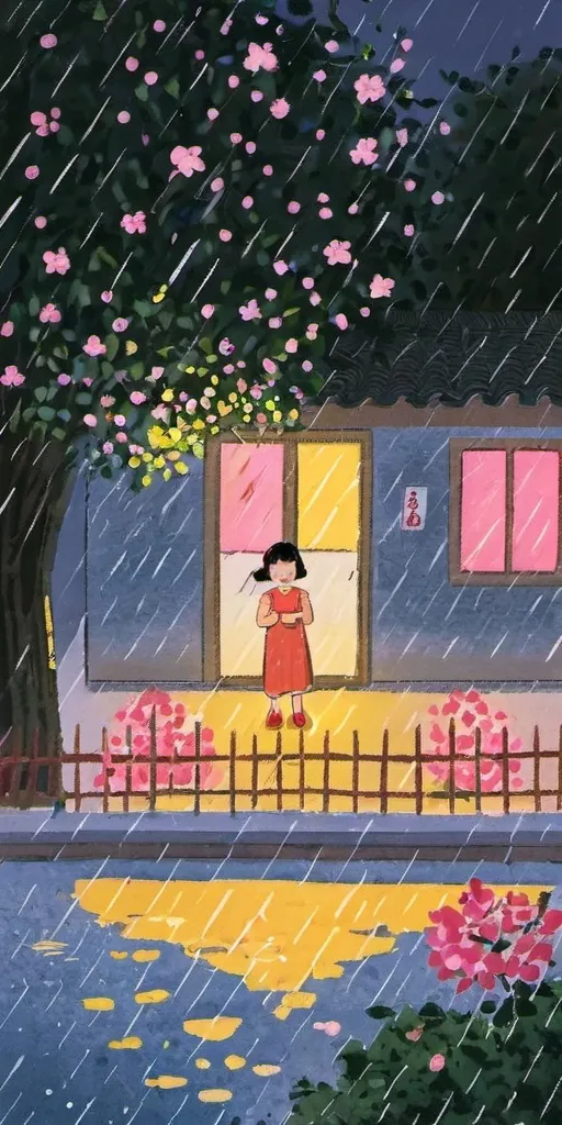 Hand-Drawn,Kids' Illustration,Girl,LoRA,SDXL