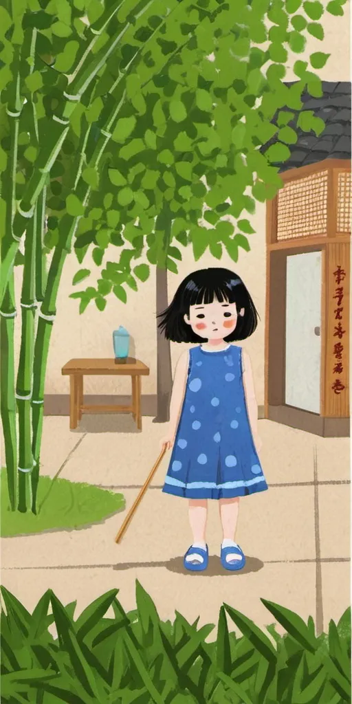 Hand-Drawn,Kids' Illustration,Girl,LoRA,SDXL