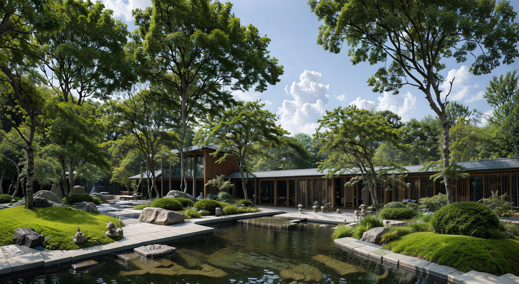 AI绘画-意境庭院-嘻嘻-AI绘图-LiblibAI