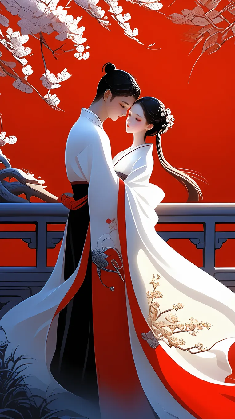 Flat,Chinese Style,Traditional Painting Media,LoRA,SDXL