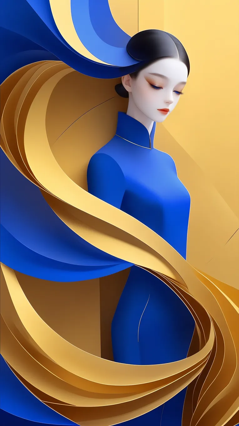 Flat,Chinese Style,Traditional Painting Media,LoRA,SDXL