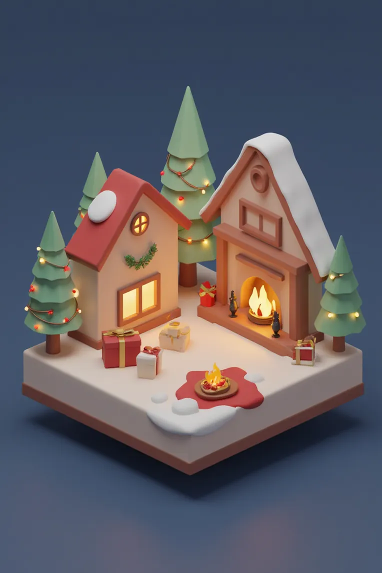 Cartoon style,Building,LoRA,FLUX.1