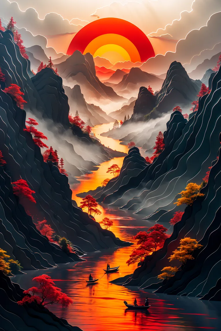 Chinese Style,Traditional Painting Media,Style Boost,LoRA,SD 1.5