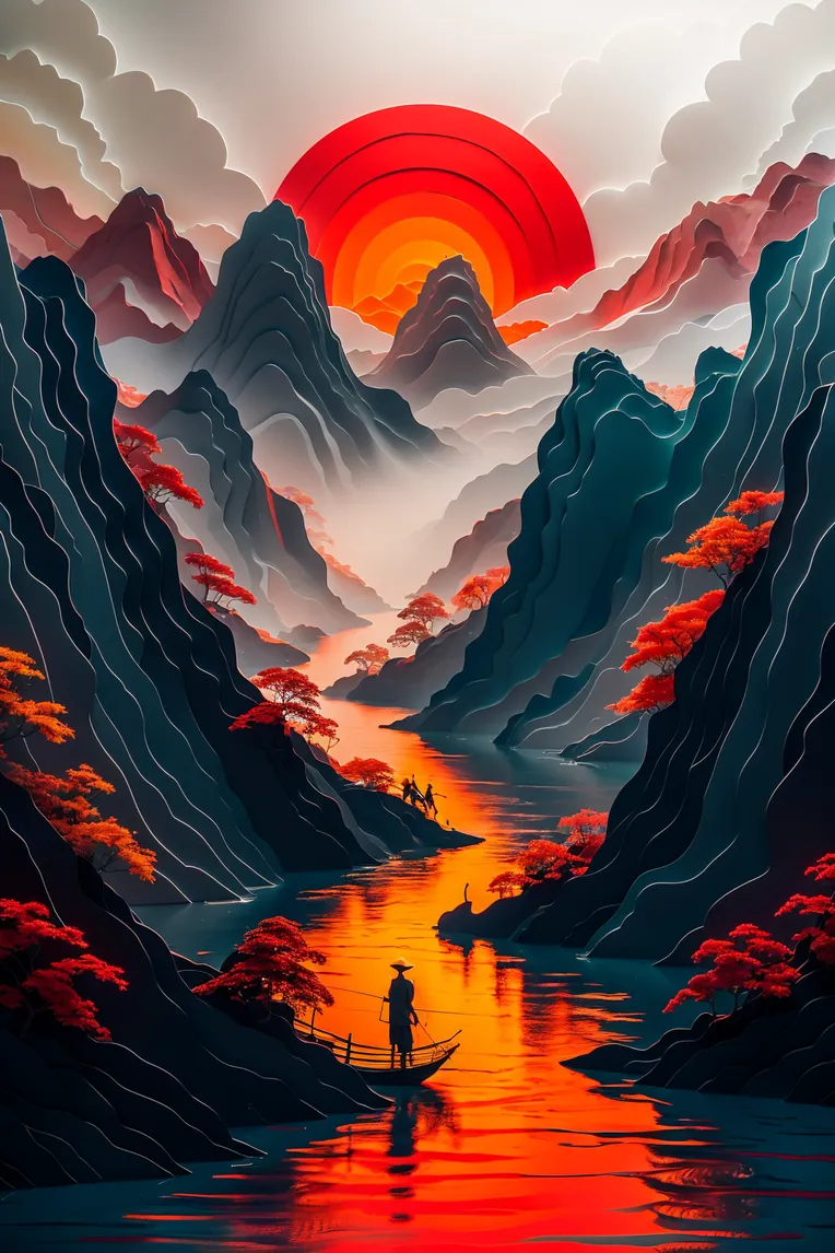 Chinese Style,Traditional Painting Media,Style Boost,LoRA,SD 1.5