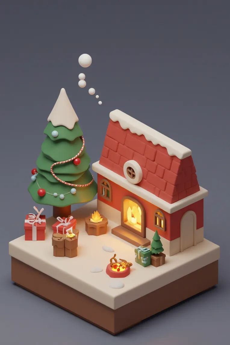 Cartoon style,Building,LoRA,FLUX.1