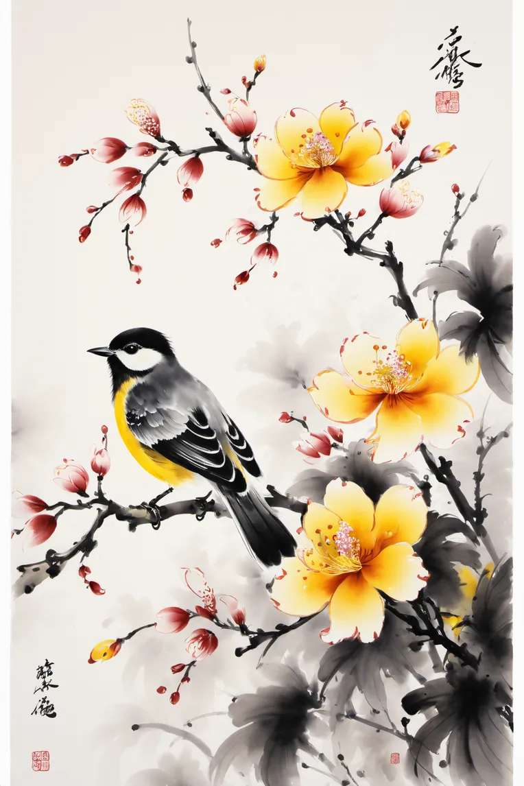 Chinese Style,Traditional Painting Media,Style Boost,LoRA,SDXL