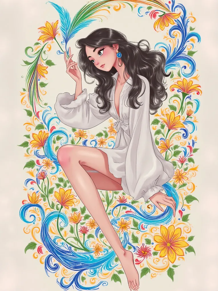 Illustration,Girl,Style Boost,LoRA,FLUX.1