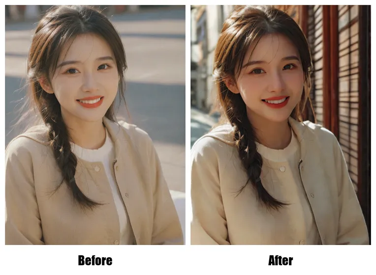 Realistic,Portrait Photography,Girl,Workflow,