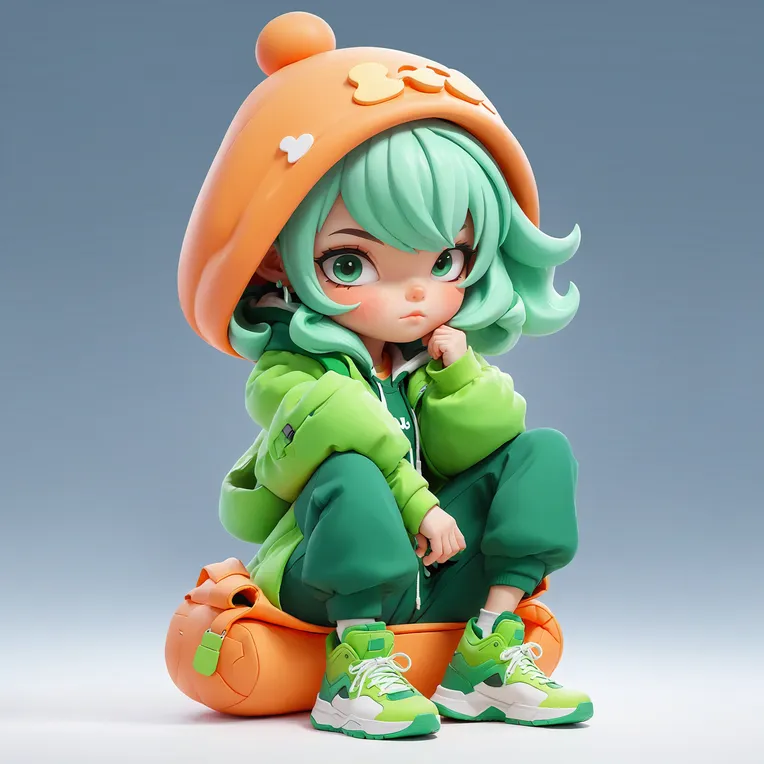 Cartoon style,Digital Painting Media,Girl,LoRA,SDXL