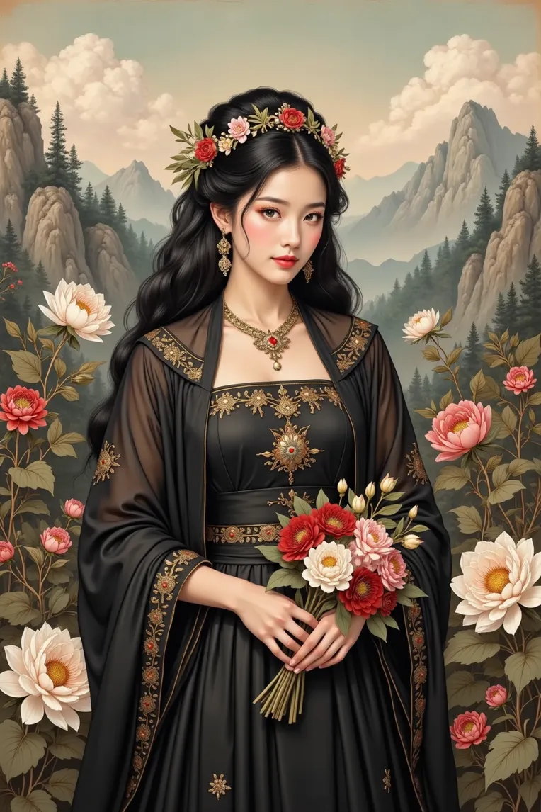 Illustration,Chinese Style,Girl,LoRA,FLUX.1