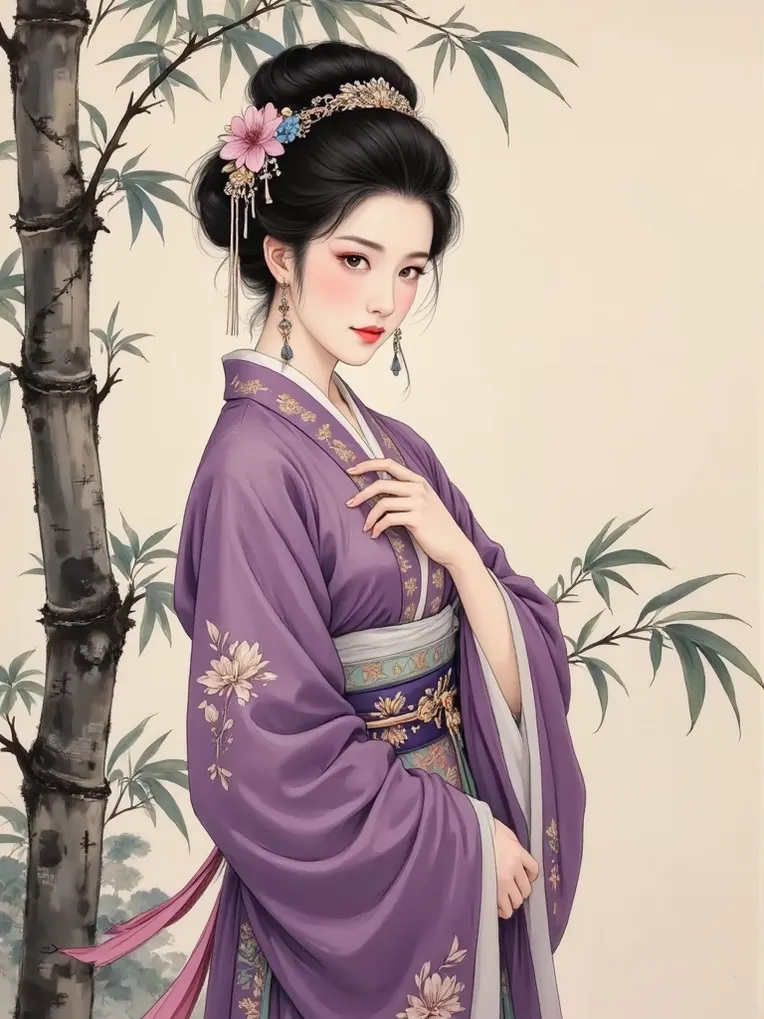 Illustration,Chinese Style,Girl,LoRA,FLUX.1