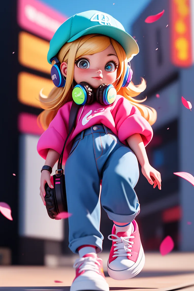 Cartoon style,Digital Painting Media,Girl,LoRA,SD 1.5