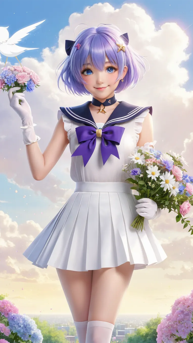 Anime,Girl,Composition Control,LoRA,SDXL