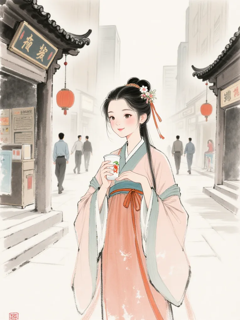 Chinese Style,Traditional Painting Media,Style Boost,LoRA,FLUX.1