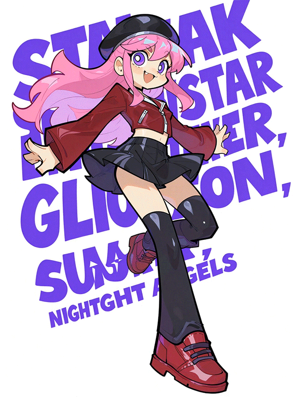 American-style exaggerated anime-style characters v1.0