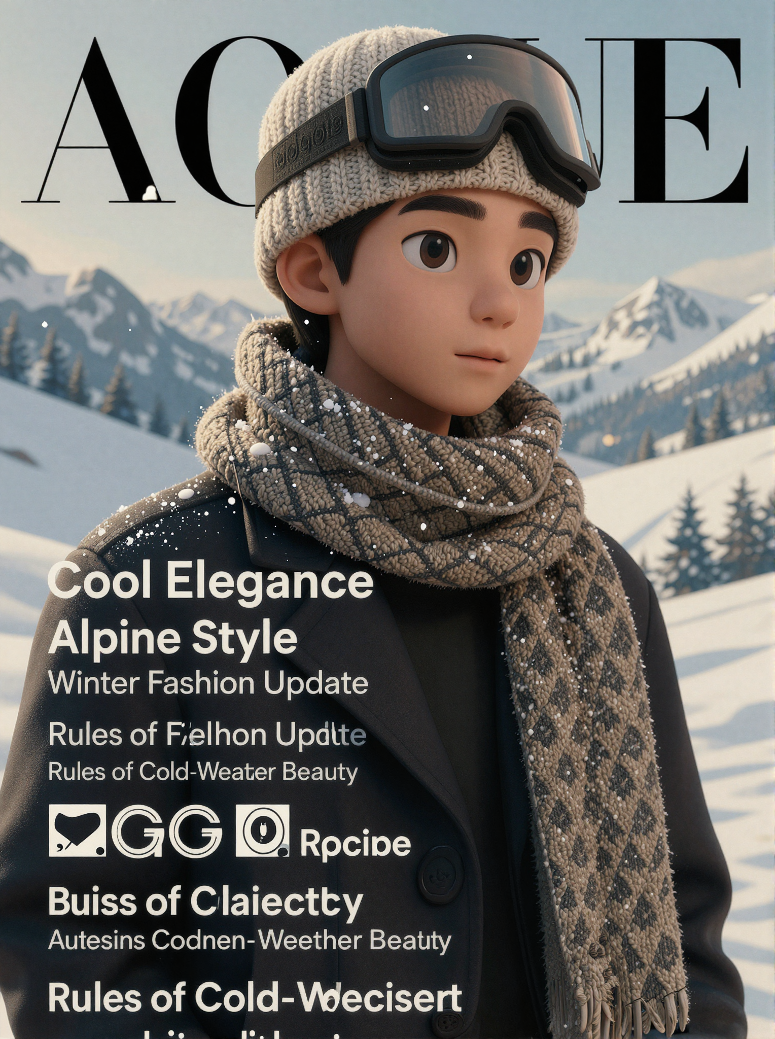 Z-image Cartoon 3D Character Magazine Poster Cover v1.0